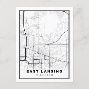 Postale Carte d'East Lansing