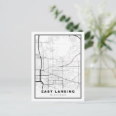 Postale Carte d'East Lansing (Debout devant)