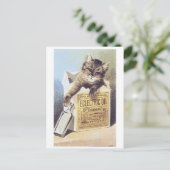 Postale Carte d'échange pour chaton à huile électrique (Debout devant)