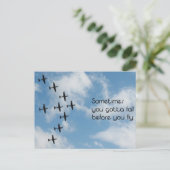 Postale Carte Décollage (Debout devant)