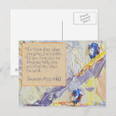 Postale Carte d'écriture Jeremiah 29:12-13 (Devant / Derrière)