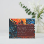 Postale Carte d'écriture Psaume 77:11-12 (Debout devant)