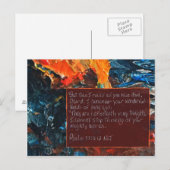 Postale Carte d'écriture Psaume 77:11-12 (Devant / Derrière)