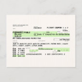 Postale Carte d'embarquement - Rétro (Devant)