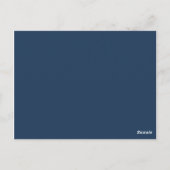 Postale Carte d'emplacement inscriptible Marine Blue Dande (Dos)