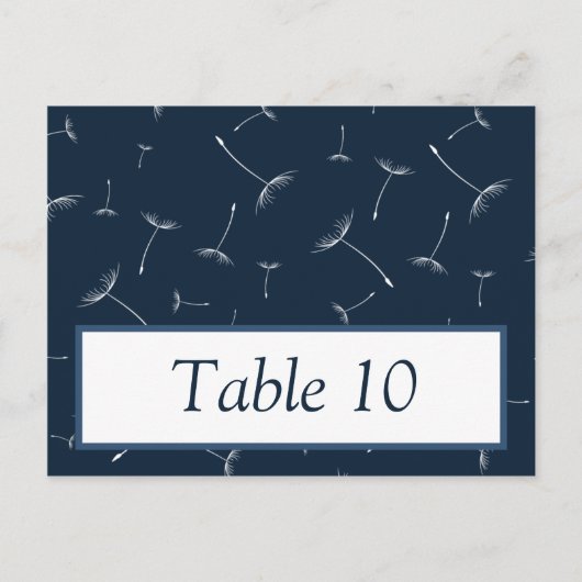 Postale Carte d'emplacement inscriptible Marine Blue Dande (Devant)