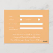 Postale carte d'enceinte de verger d'été rsvp (Dos)