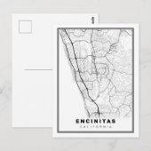 Postale Carte d'Encinitas (Devant / Derrière)