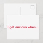 Postale Carte d'encouragement (Devant / Derrière)