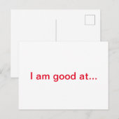 Postale Carte d'encouragement (Devant / Derrière)