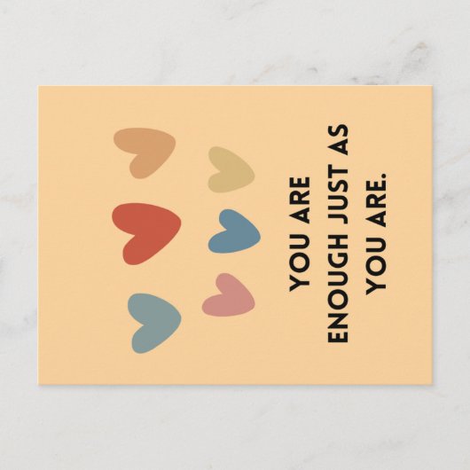 Postale Carte d'encouragement Affirmation (Devant)