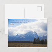 Postale Carte d'encouragement - Danse dans la pluie (Devant / Derrière)