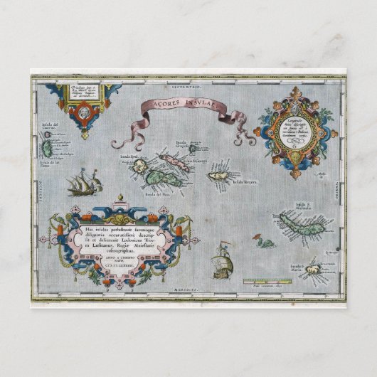 Postale Carte des Açores 1584 (Devant)
