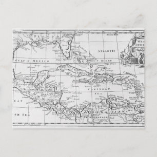 Postale Carte des Antilles