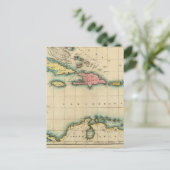 Postale Carte Des Antilles (Debout devant)