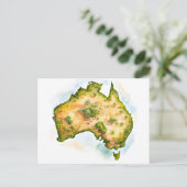 Postale Carte des aquarelles d'Australie (Debout devant)