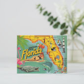 Postale Carte des attractions de Floride  (Debout devant)