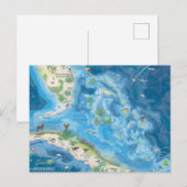Postale Carte des Bahamas (Devant / Derrière)