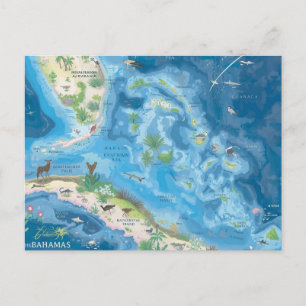 Postale Carte des Bahamas