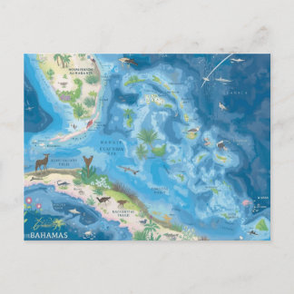 Postale Carte des Bahamas