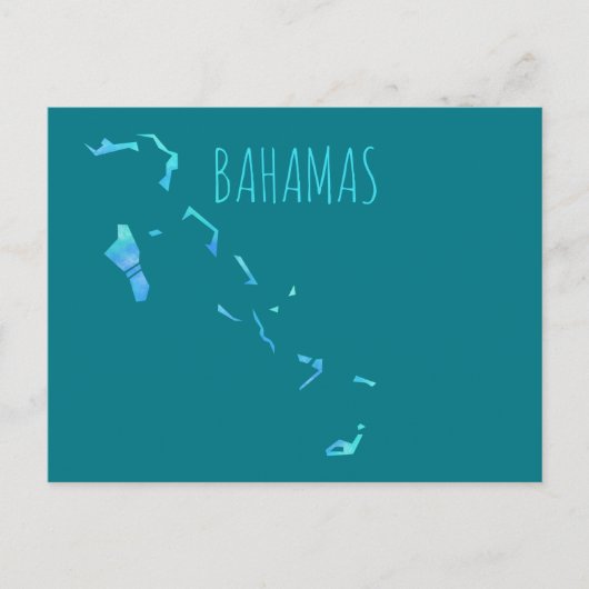 Postale Carte des Bahamas (Devant)