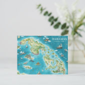Postale Carte des Bahamas (Debout devant)