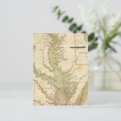 Postale Carte des baies Chesapeake et Delaware (Debout devant)