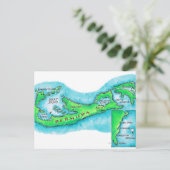 Postale Carte des Bermudes (Debout devant)