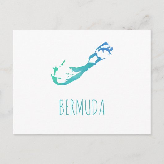 Postale Carte des Bermudes (Devant)