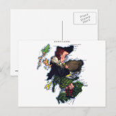 Postale Carte des caricatures écossaises (Devant / Derrière)