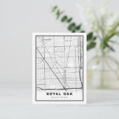 Postale Carte des chênes royaux (Debout devant)