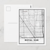 Postale Carte des chênes royaux (Devant / Derrière)