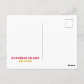 Postale Carte des choses préférées de l'île de Mackinac Mi (Dos)