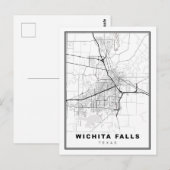 Postale Carte des chutes Wichita (Devant / Derrière)
