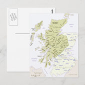 Postale Carte des clans écossais (Devant / Derrière)