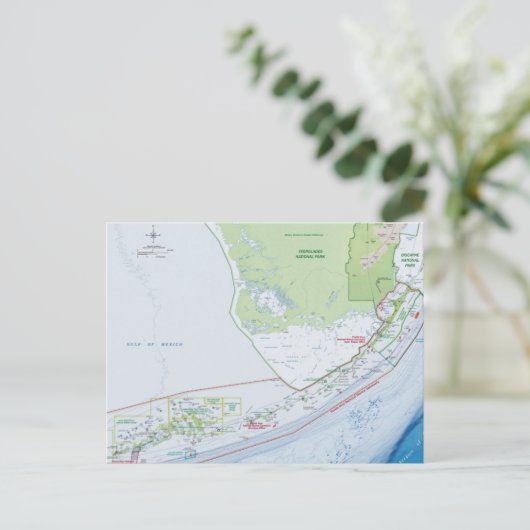 Postale Carte des clés de Floride (Debout devant)