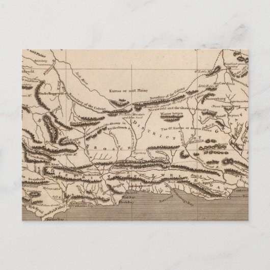 Postale Carte des colonies du Cap par Arrowsmith (Devant)