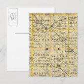 Postale Carte des comtés de Boone et McHenry (Devant / Derrière)
