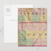 Postale Carte des comtés de Charlevoix et d'Antrim, Michig (Devant / Derrière)