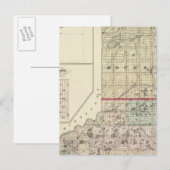 Postale Carte des comtés de Douglas et de Burnett (Devant / Derrière)