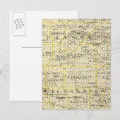 Postale Carte des comtés de Franklin et Williamson (Devant / Derrière)