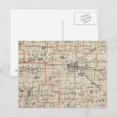 Postale Carte des comtés de Morgan & Scott (Devant / Derrière)