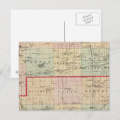 Postale Carte des comtés de Racine et Kenosha (Devant / Derrière)