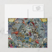 Postale Carte des constellations du Nord (Devant / Derrière)