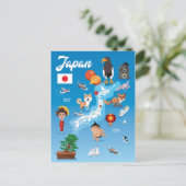 Postale Carte des enfants caricatures du Japon (Debout devant)