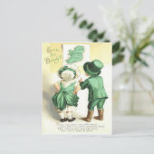 Postale Carte des enfants irlandais Erin Go Bragh (Debout devant)
