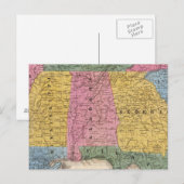 Postale Carte des États du Sud (Devant / Derrière)