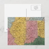 Postale Carte des États Occidentaux (Devant / Derrière)