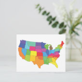 Postale carte des états-unis (Debout devant)