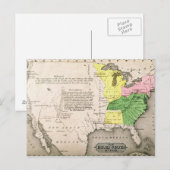 Postale Carte des États-Unis (Devant / Derrière)